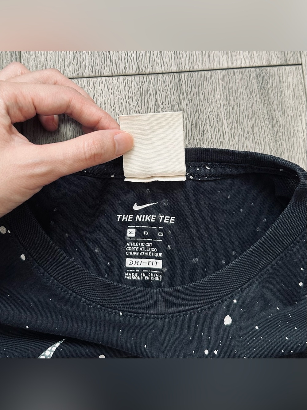 Frankie Collective Reworked Nike Crop Tee XS Paint Splatter - Picture 6 of 6